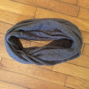 Charcoal grey infinity scarf